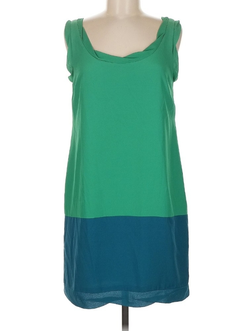 Thakoon for Target Colorblock Shift Dress Emerald Green/Blue | Size M | EUC